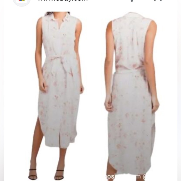 cloth & stone Dresses & Skirts - New ANTHROPOLOGIE Cloth & Stone Floral Button Shirt Dress Sleeveless